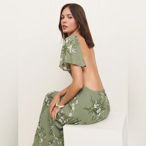 Reformation Coralie Dress Green - Size 6